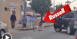 Russell Brand -- Homeless Man Trash Picker-Upper [VIDEO]