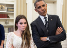 President Obama & McKayla Maroney -- NOT IMPRESSED 