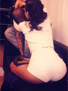 Rihanna Straddles Chris Brown, Calls Him "Baby"
