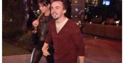 Frankie Muniz and GF -- Public Display of Affection