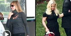 Jennifer Aniston & Jessica Simpson -- Is That a Baby in Your Belly ... Or Just Lunch?