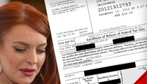 Lindsay Lohan -- PROOF I'm Paying My Taxes ... With Charlie Sheen's Money