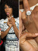 Brandy Flashes Giant Engagement Ring, Bikini Bod