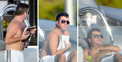 Simon Cowell -- The Moobs Cover-Up!