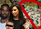 Kim Kardashian & Kanye West -- REJECT Brangelina-Sized Payday for Baby Pics