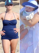 Reese Witherspoon Shows Off Post-Baby Beach Body!