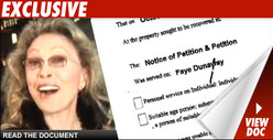Dunaway's Landlord -- Faye Won't Pay!