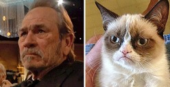 Tommy Lee Jones -- 'Grumpy' Face Goes Viral 