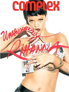 Rihanna Goes Topless, Defends Chris Brown Song for Complex