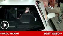 Justin Bieber -- Speeds Off in White Lamborghini 