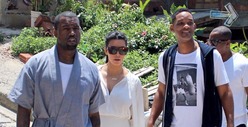 Kim Kardashian, Kanye West and Will Smith Together in Brazil