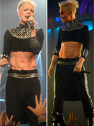 P!nk Shows Off Washboard Abs on Tour