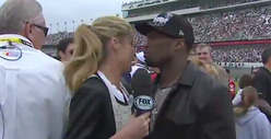 50 Cent and Erin Andrews -- Awkward Daytona 500 Kiss