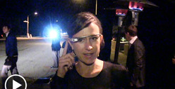 Google Glass -- High-Tech Spectacles Make Oscar Pre-Party Appearance