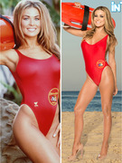 Carmen Electra Gets Back Into "Baywatch" Swimsuit