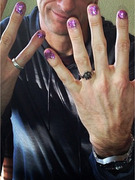 Tony Hawk Shows Off Sparkly Manicure! 