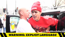 Justin Bieber FLIPS OUT at Photog -- 'I'll Beat the F**k Out of You' 