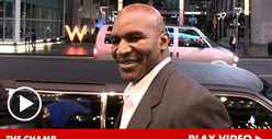 Evander Holyfield -- All Ears at Mike Tyson's One-Man Show