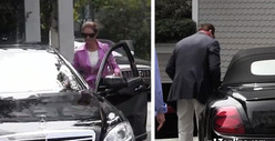 Arnold Schwarzenegger & Maria Shriver -- Stomach Each Other for Easter Brunch 