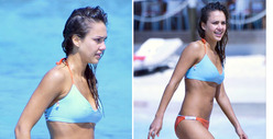 Jessica Alba Bikini Pics -- HARD. BODY. 