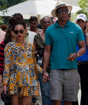Jay-Z and Beyonce -- Playing With Cuban Fire