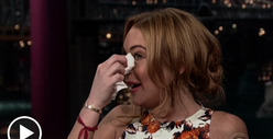 Lindsay Lohan: Tears & Vodka on Letterman
