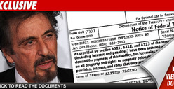 Al Pacino -- Targeted By IRS Over $188k Debt 
