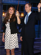 Prince William, Kate Middleton & Prince Harry Visit Movie Studio