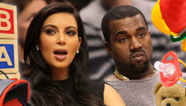 Kim Kardashian -- REFUSING BABY GIFTS ... Seeking Donations Instead