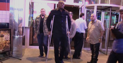 Jon 'Bones' Jones -- Crutchin' for BBQ ... After Gruesome Toe Injury
