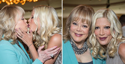 Candy & Tori Spelling -- Kiss & Lots of Makeup!