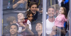 Tom Cruise & David Beckham -- The Kings Game Face-Off