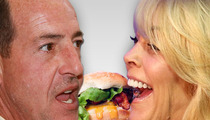 Dina and Michael Lohan -- HAMBURGER SUMMIT!!!