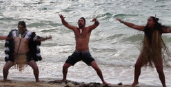 Jason Momoa -- Scaring Everybody With Maori War Dance