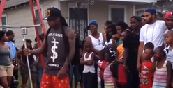 Lil Wayne Tramples American Flag