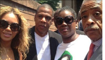 Jay Z & Beyonce -- Protest In NYC ... With Trayvon Martin's Mom 