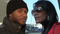 Usher & Tameka -- Battle Brewing Before Pool Accident