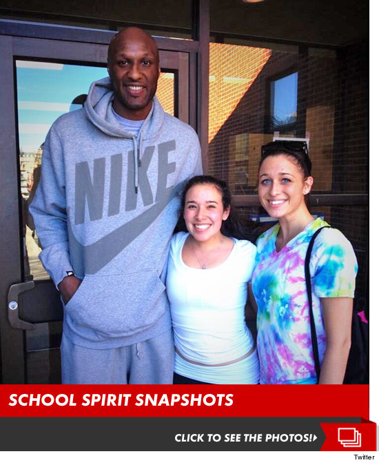 Lamar Odom -- Back to School at Univ. of Rhode Island Lamar Odom -- Back to School at Univ. of Rhode Island