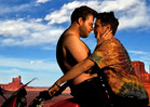 James Franco & Seth Rogen -- Mock Kanye West and Kim Kardashian's 'Bound 2' Music Video ... Topless Bike Riding