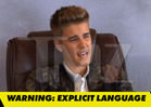 Justin Bieber -- Vulgar Attack on Court Reporter