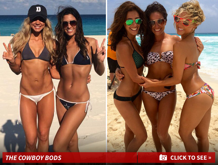 Dallas Cowboys Cheerleaders' Bikini Shoot -- Strippin' Down In Cancun [PHOTOS]