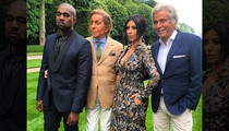 Kim Kardashian and Kanye West -- Bougiest Pre-Wedding Fete Ever ... Thanks, Valentino!