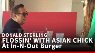 Donald Sterling At In-N-Out Burger With Asian Chick -- FLOSSIN'