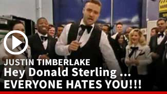 Justin Timberlake's Billboard Awards Speech -- Hey Donald Sterling: EVERYONE HATES YOU!!!
