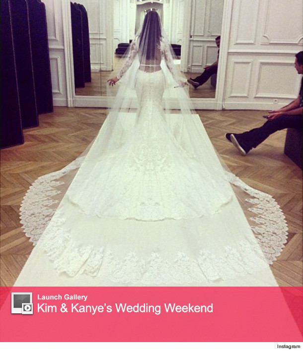 Kim Kardashian Butt Wedding Dress