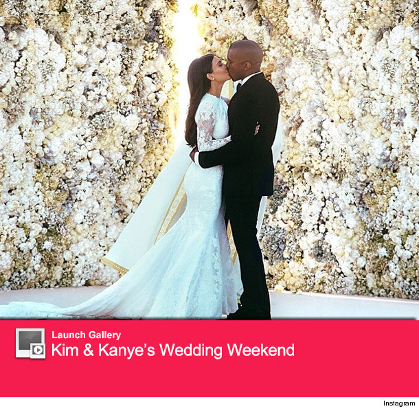 Kim Kardashian and Kanye West Wedding Photos