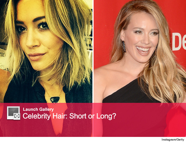 Hilary Duff Cuts Hair