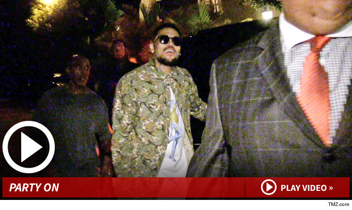Chris Brown Partying