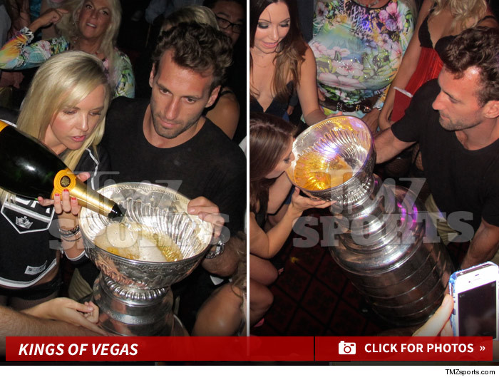 LA Kings Drinking Stanley Cup