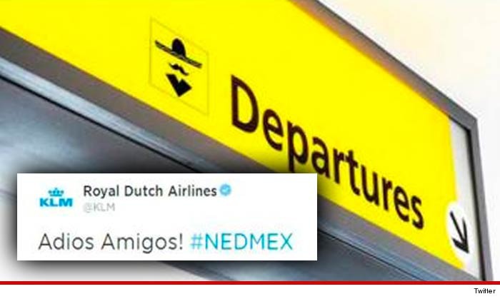 Dutch Airline Adios Amigos Tweet